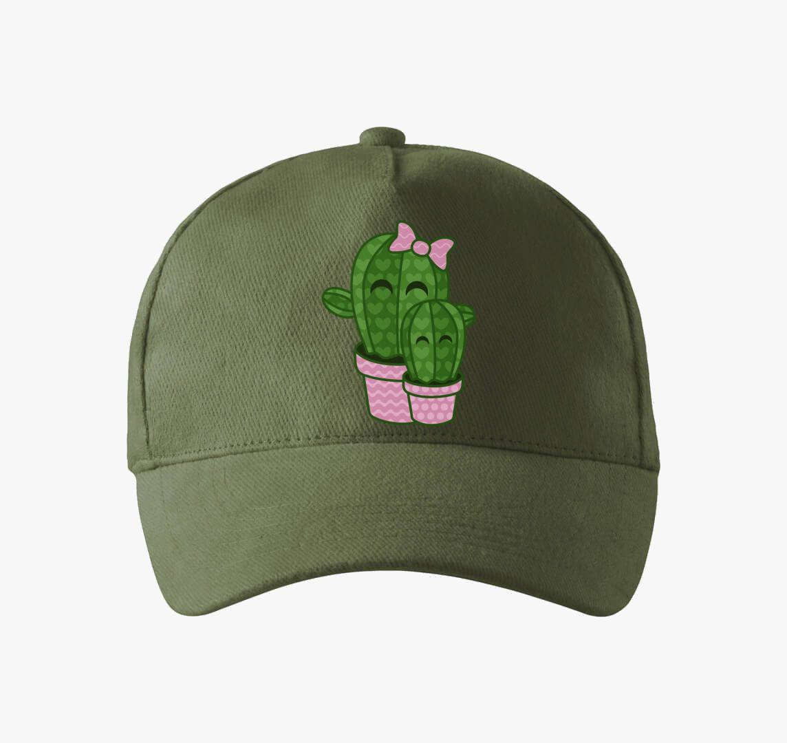 Kaktusz anya-lánya baseball sapka — Khaki