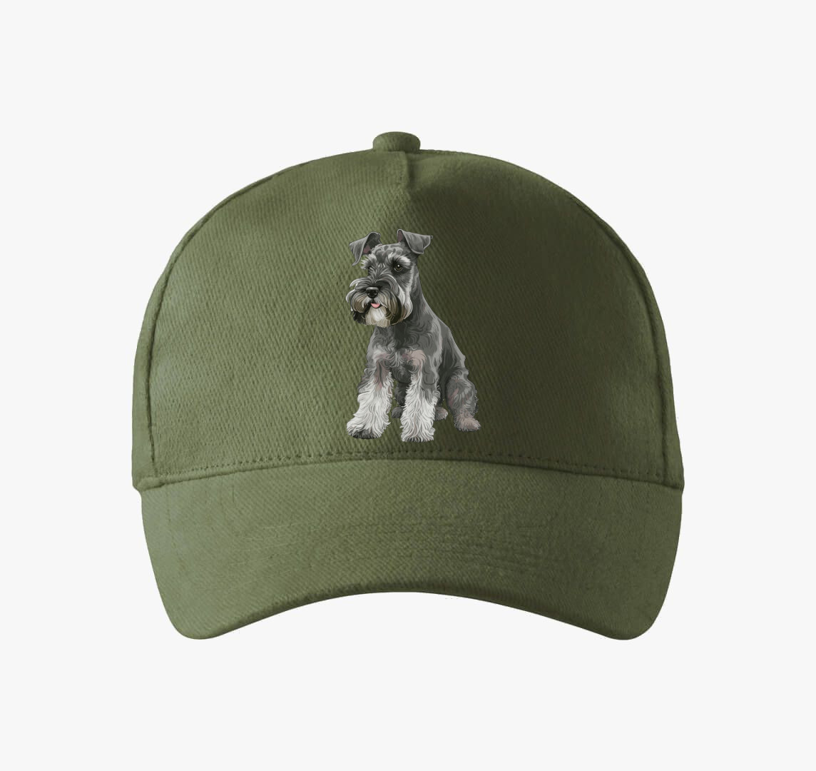 Schnauzer baseball sapka — Khaki