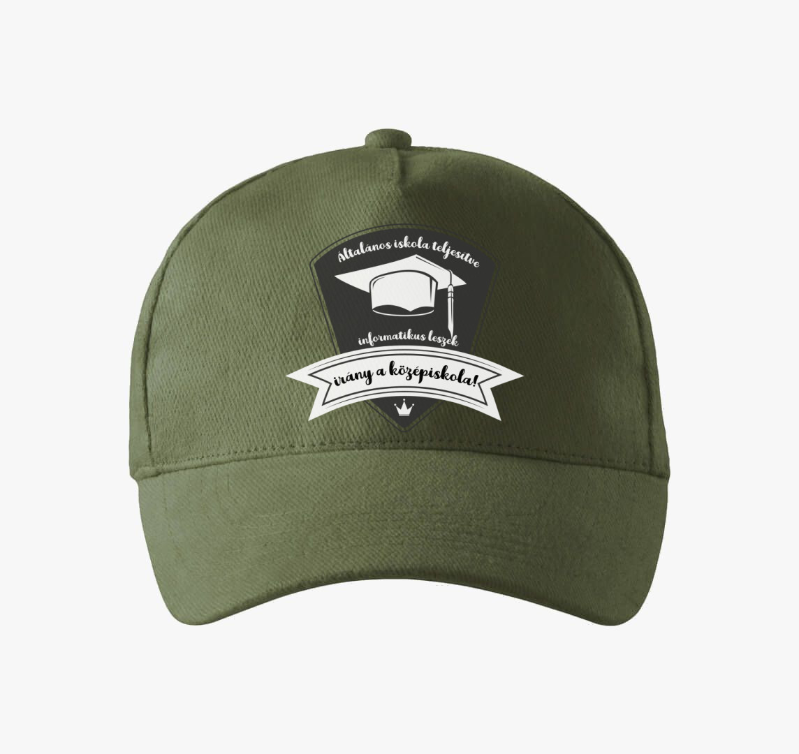Informatikus középiskola baseball sapka — Khaki