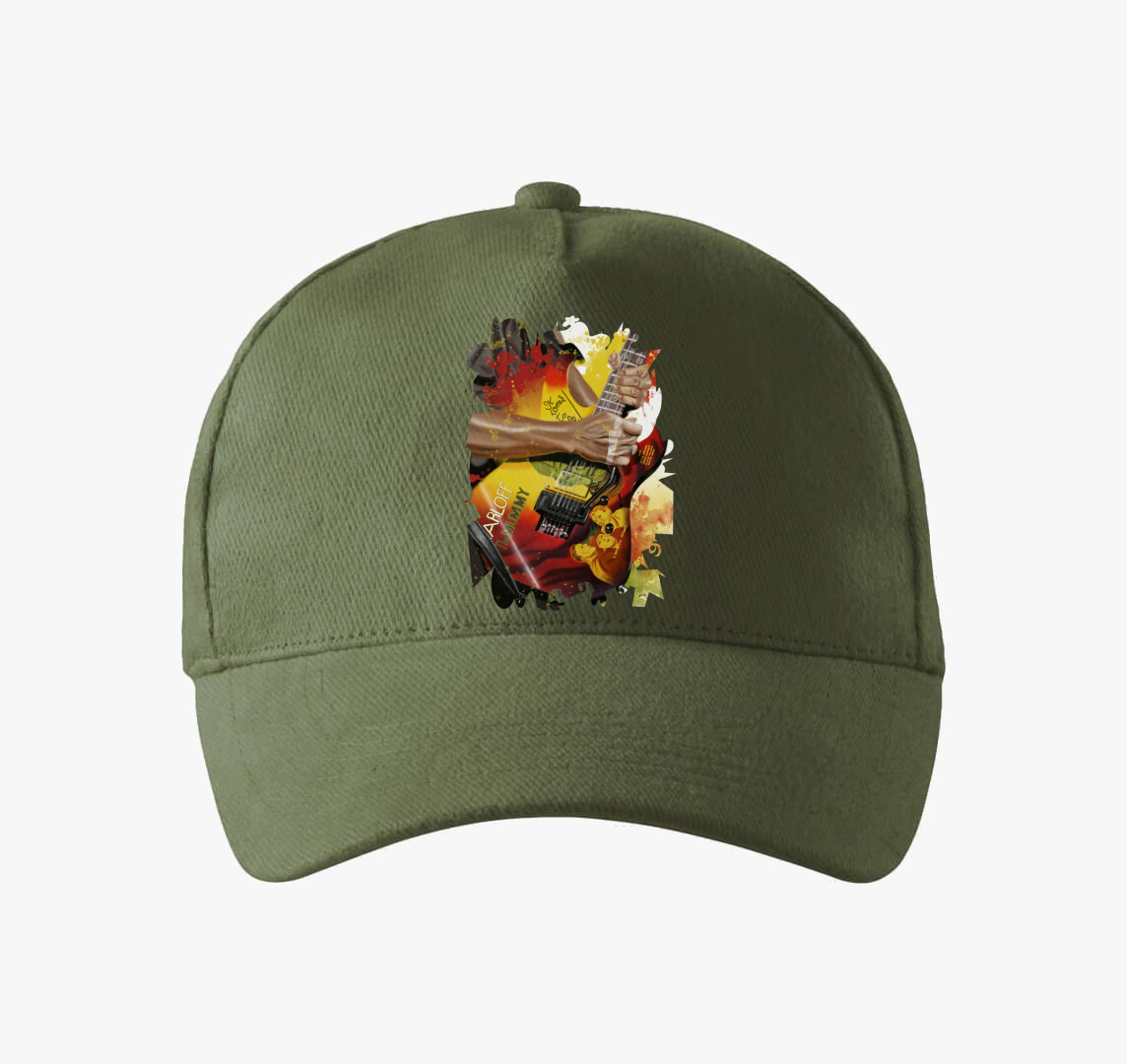 Kirk Hammett Mummy gitár baseball sapka — Khaki