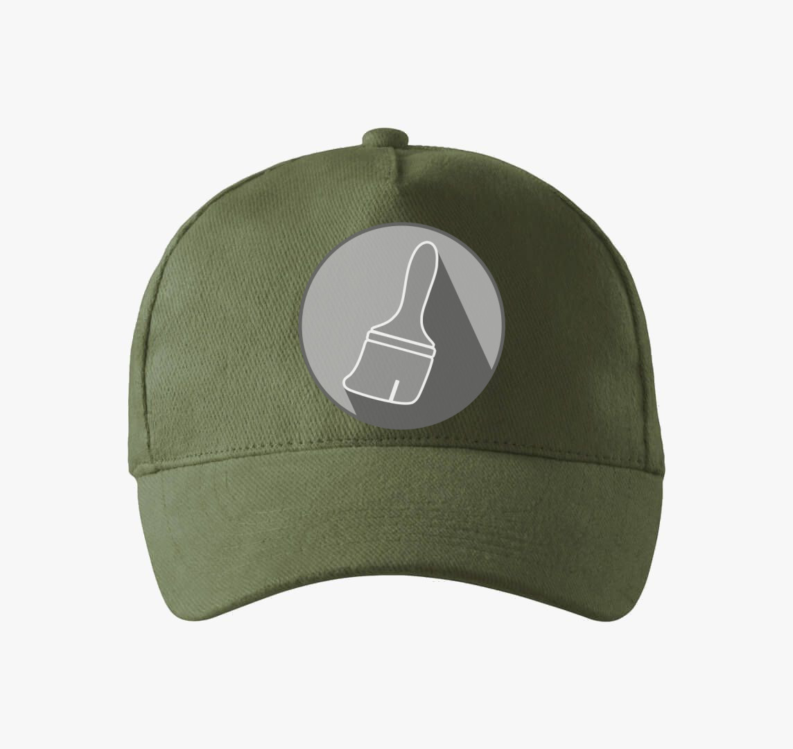 Ikon ecsetes baseball sapka — Khaki