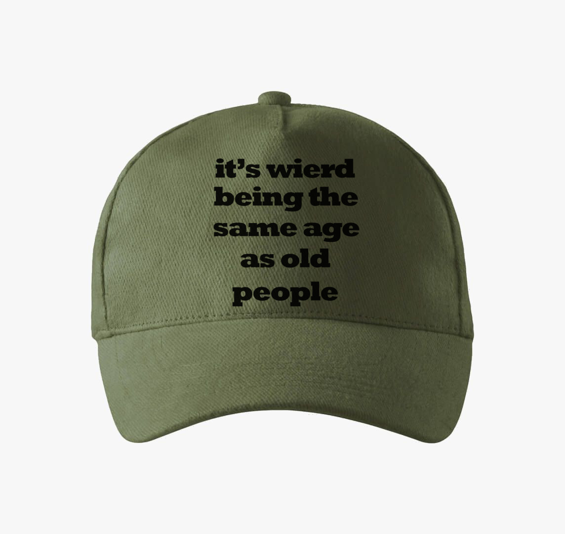 Wierd old baseball sapka — Khaki