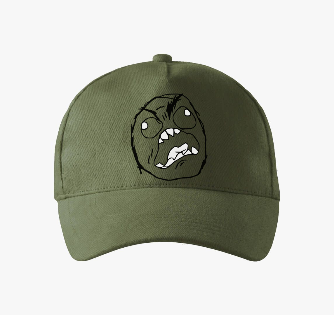 Ideges mém fej baseball sapka — Khaki