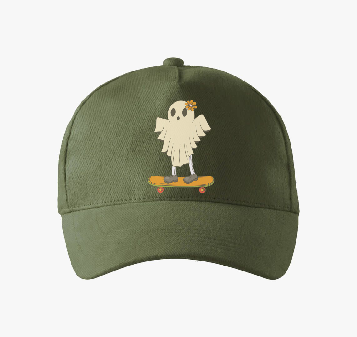 Deszkás halloween baseball sapka — Khaki