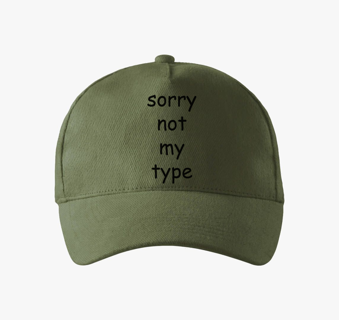 Comic sans type baseball sapka — Khaki