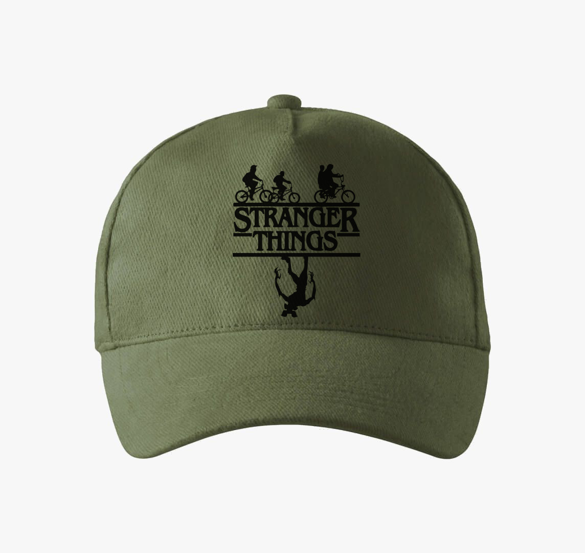 Stranger Things 2 sziluett baseball sapka — Khaki