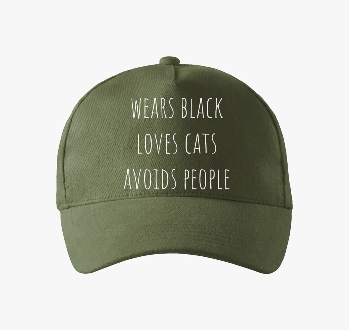 Black - cats baseball sapka — Khaki