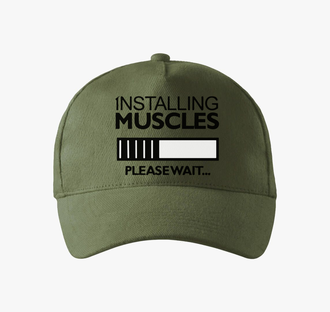 Installing muscles baseball sapka — Khaki