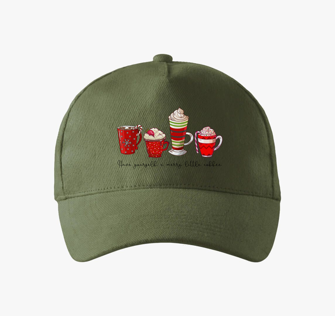Merry coffee baseball sapka — Khaki