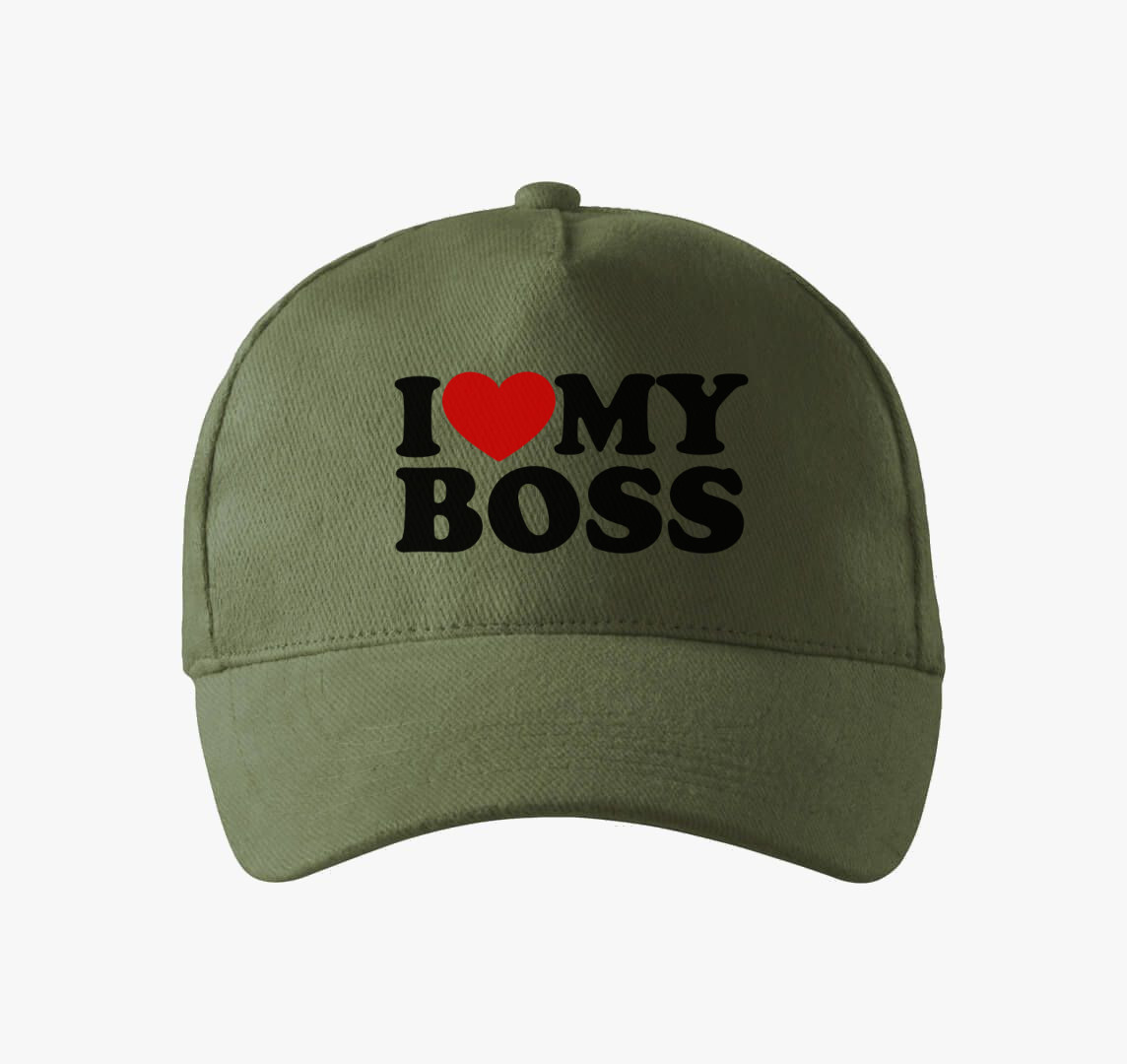 I love my boss baseball sapka — Khaki