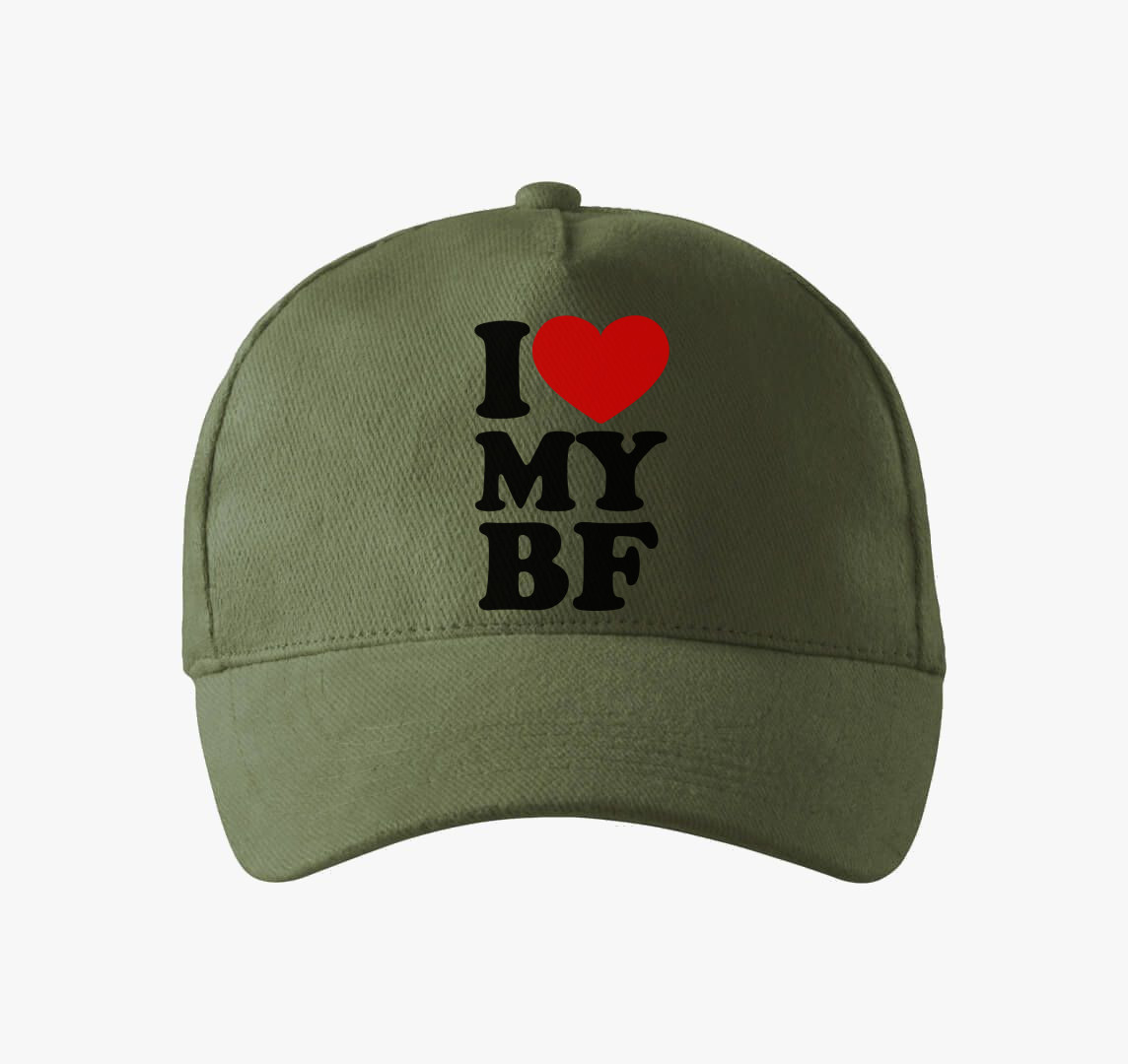 I love my bf baseball sapka — Khaki