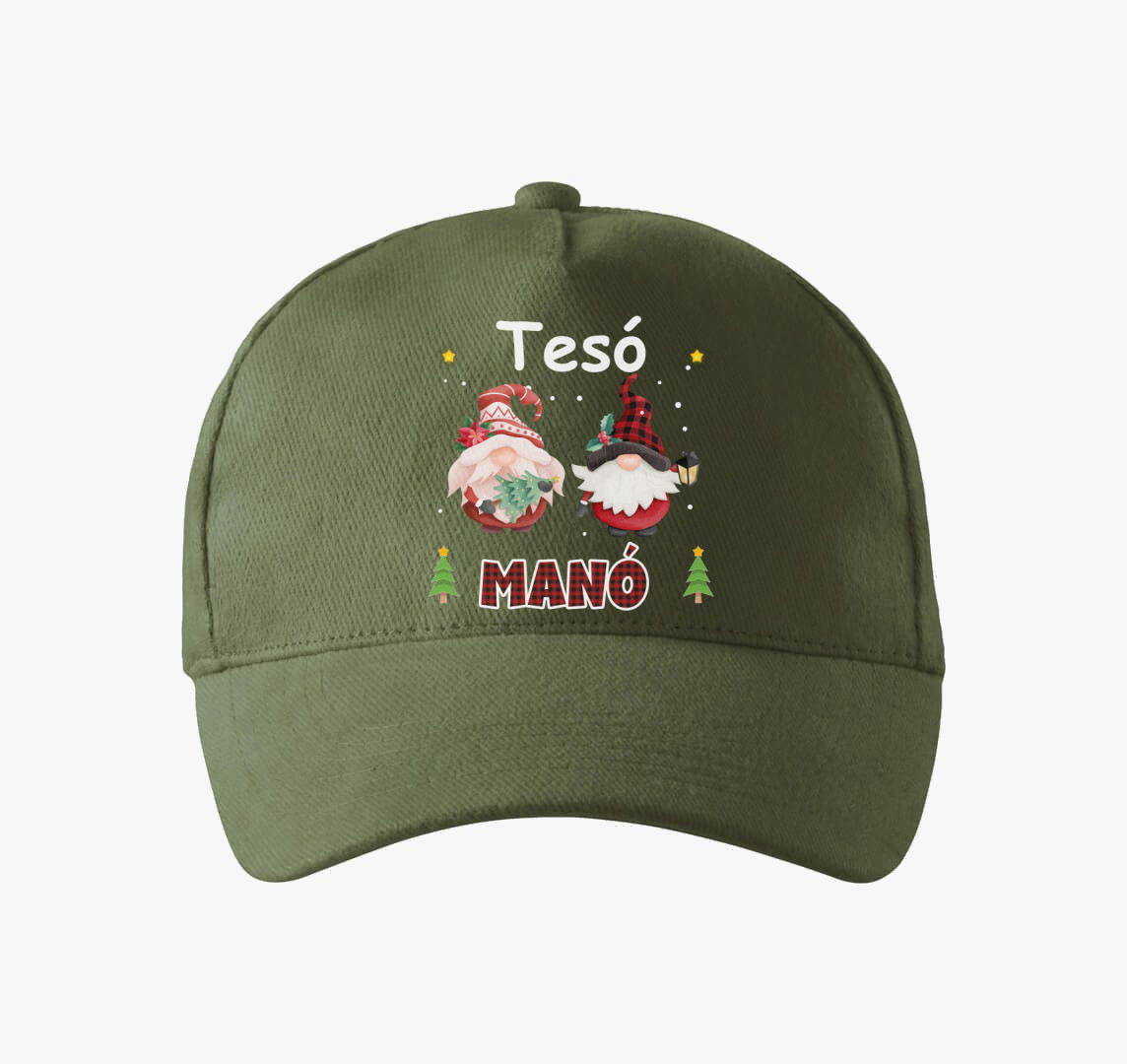 Tesó karácsonyi manó baseball sapka — Khaki