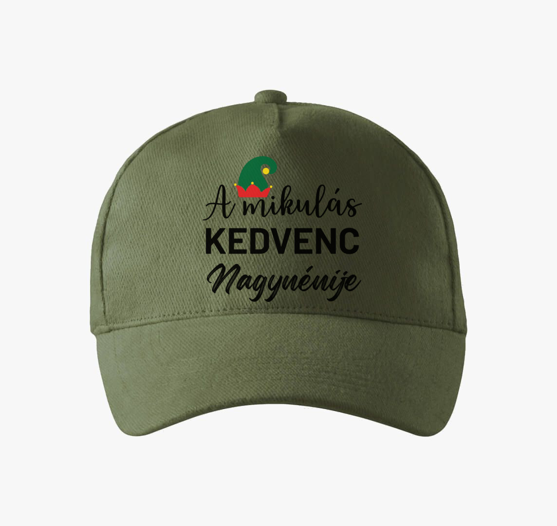 A mikulás kedvenc nagynénije baseball sapka — Khaki