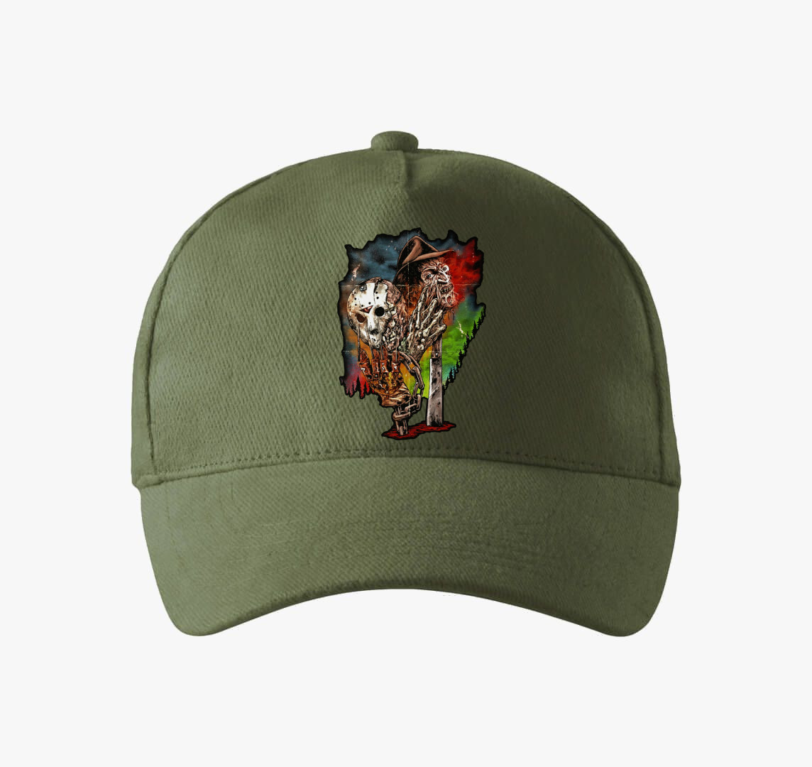 Jason és Freddy baseball sapka — Khaki