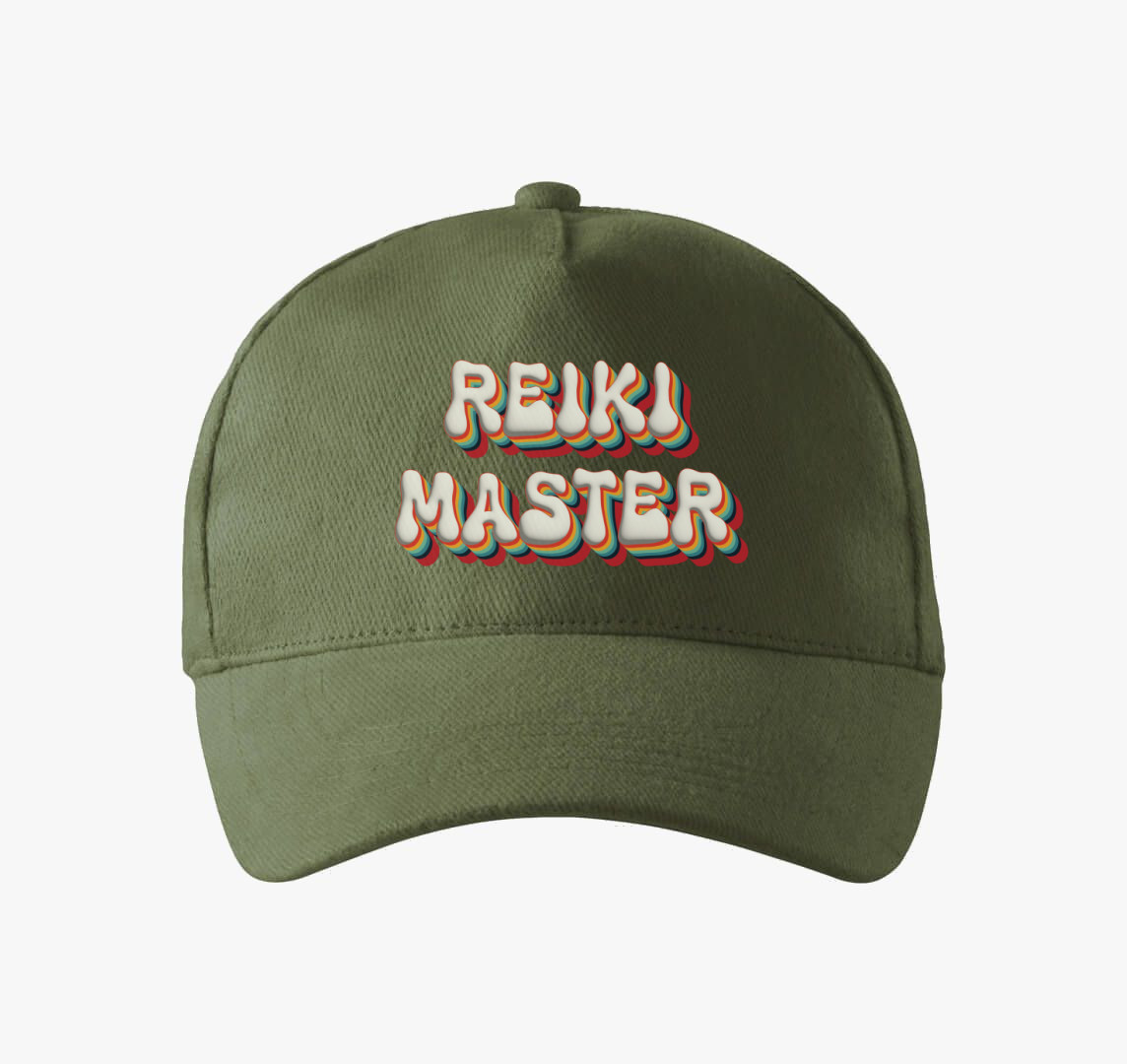 Reiki mester baseball sapka — Khaki