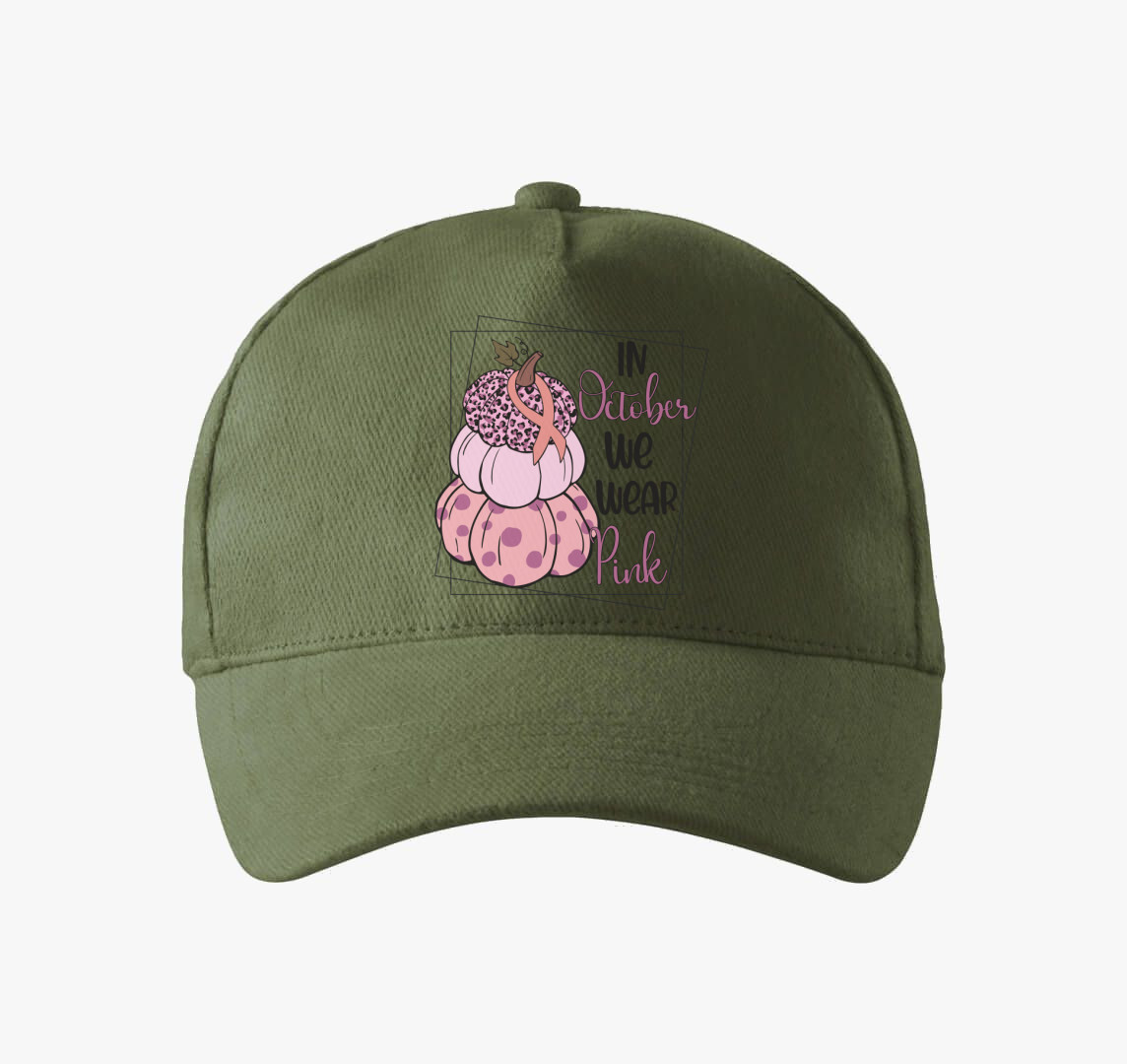 October pink baseball sapka — Khaki
