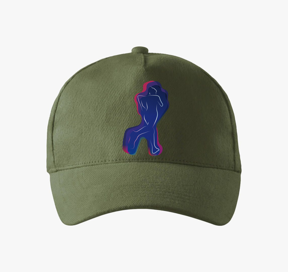 Futó női alakos baseball sapka — Khaki