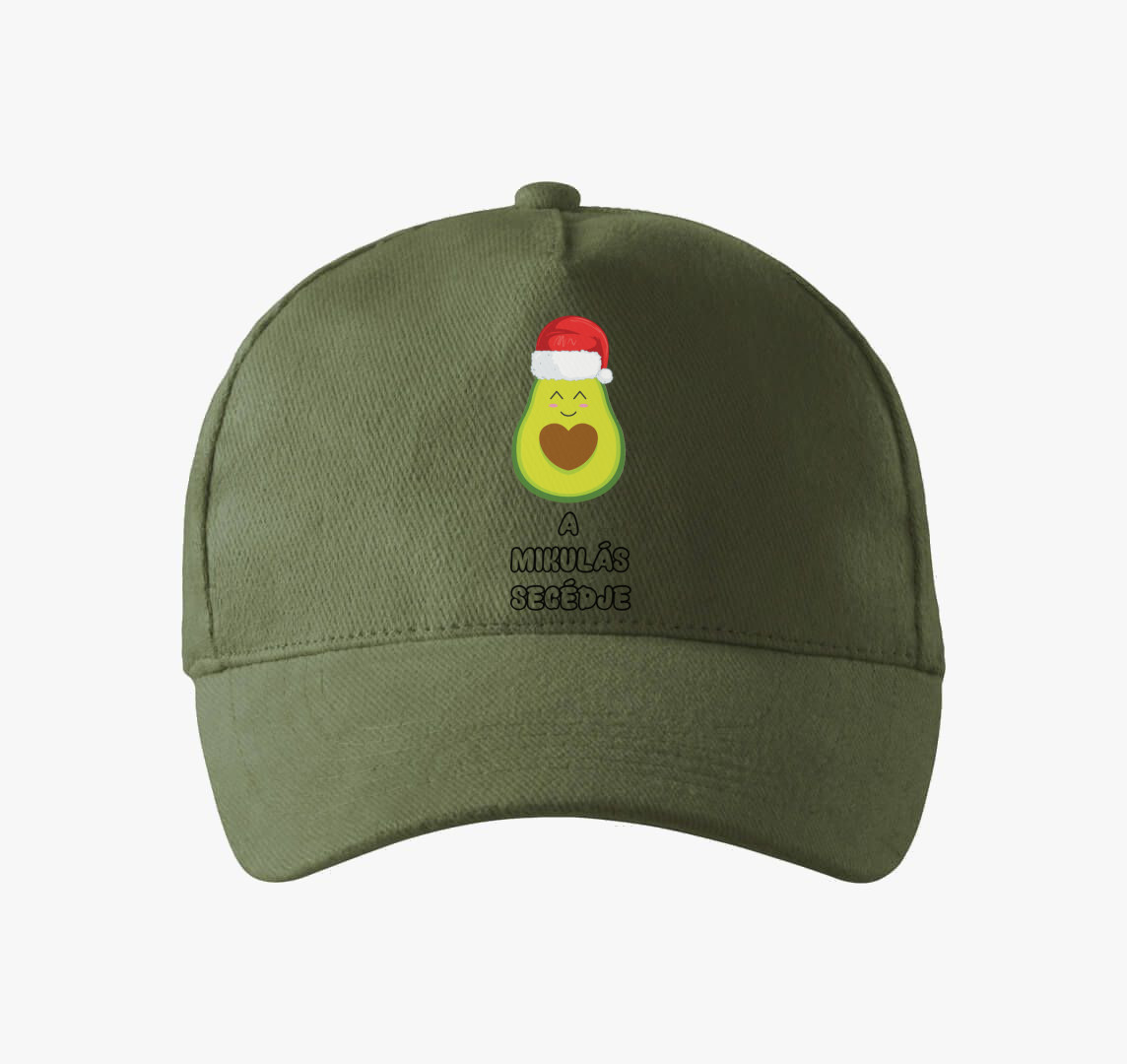 Avokádós karácsonyi baseball sapka — Khaki