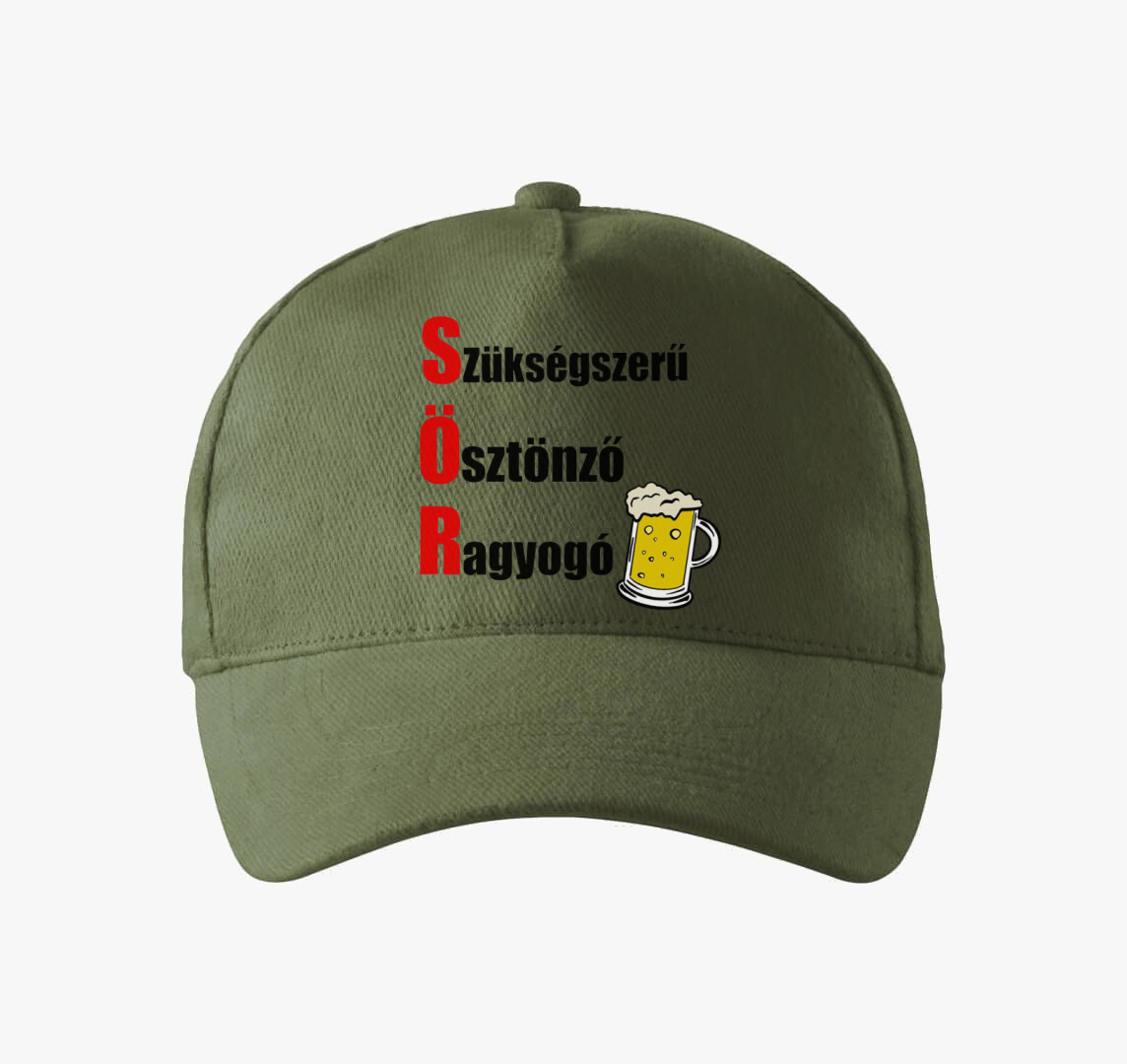Kredit kapitány sörös baseball sapkaja — Khaki