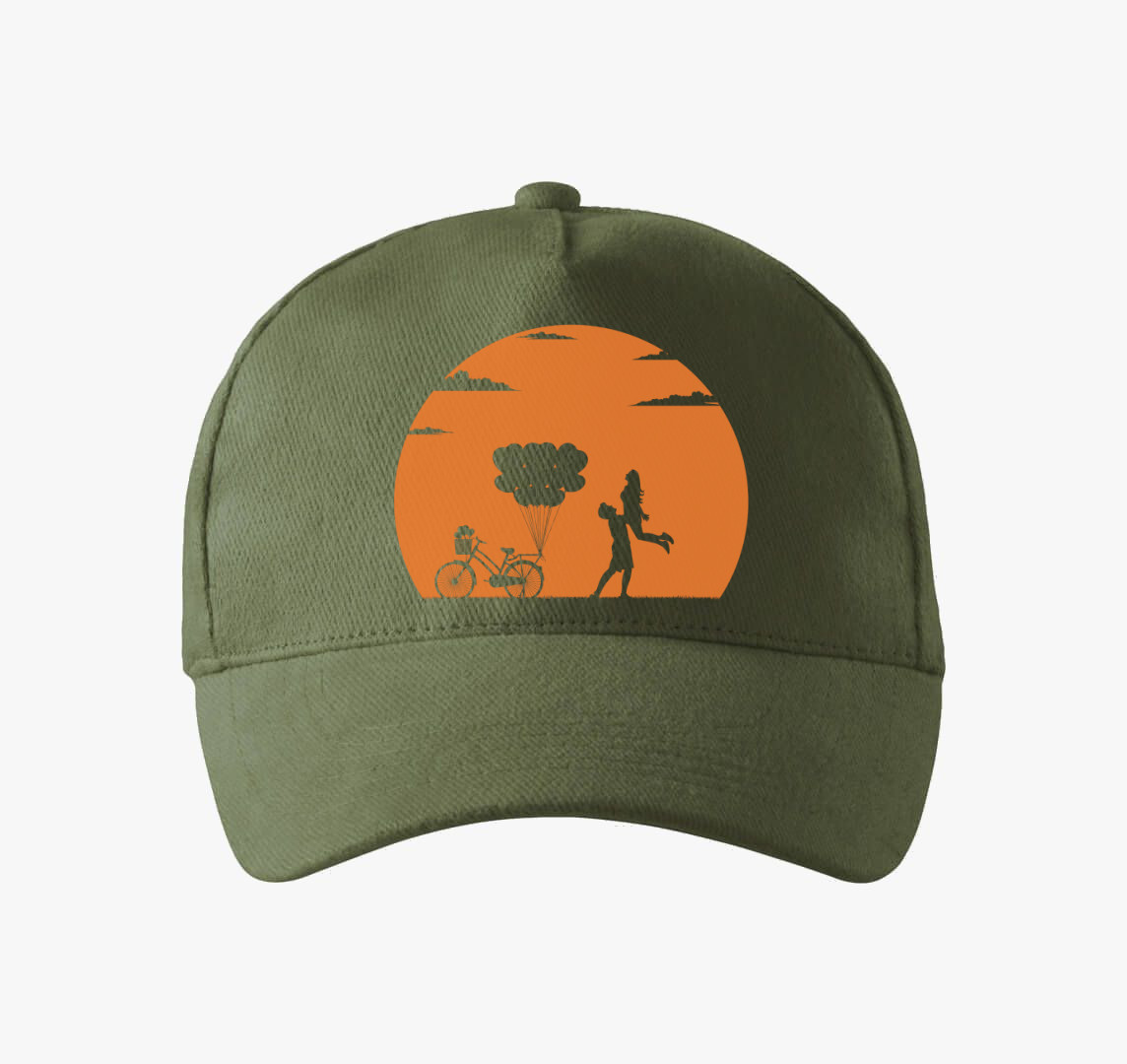 Szerelmespár Valentin napi baseball sapka — Khaki