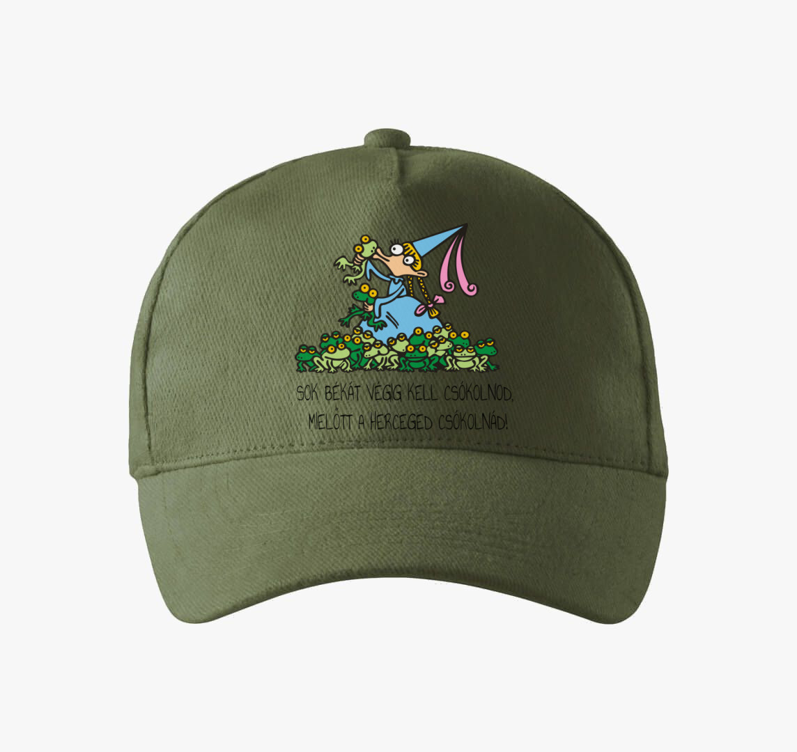 Vicces királylányos baseball sapka — Khaki