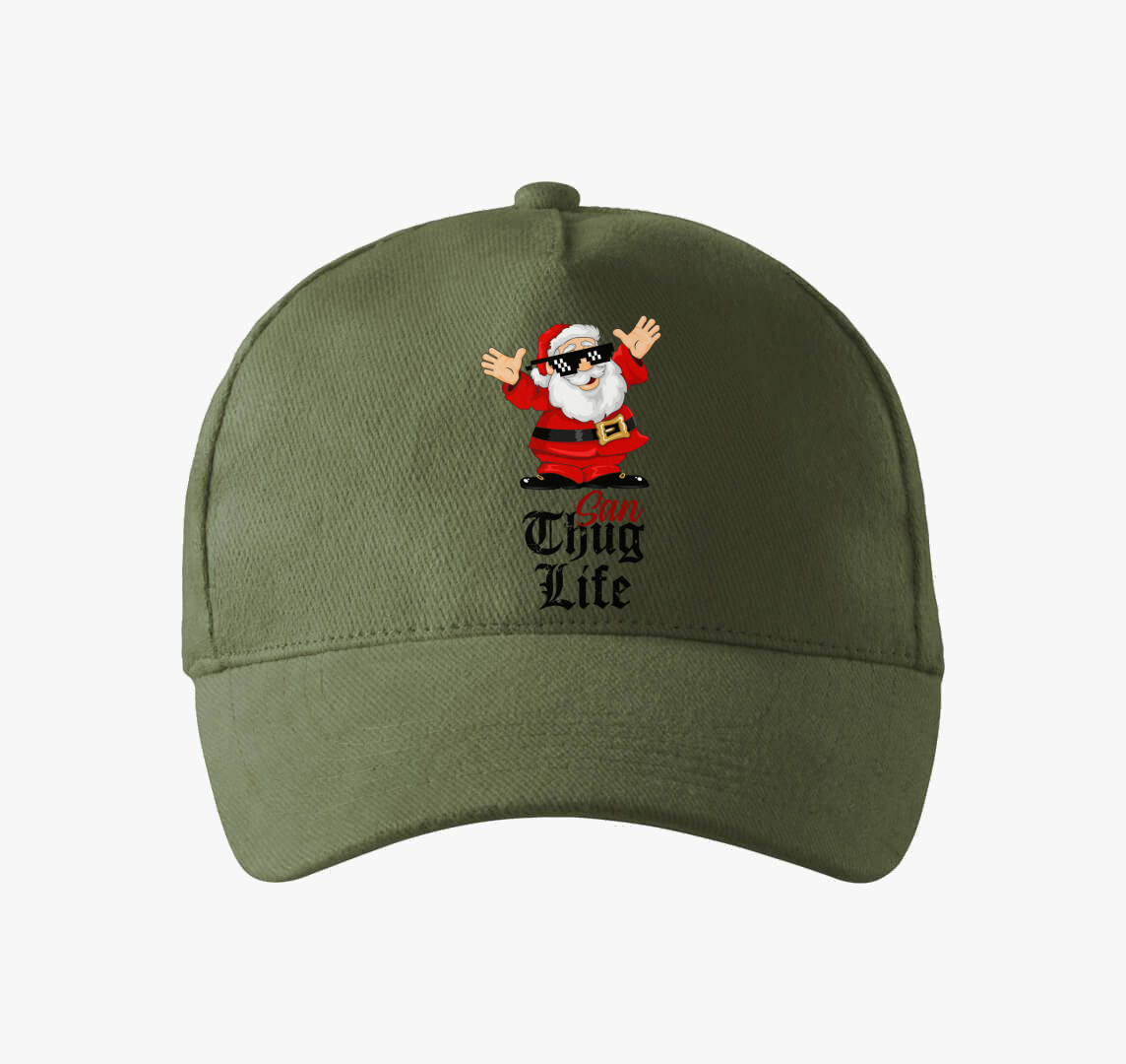 San Thug Life baseball sapka — Khaki