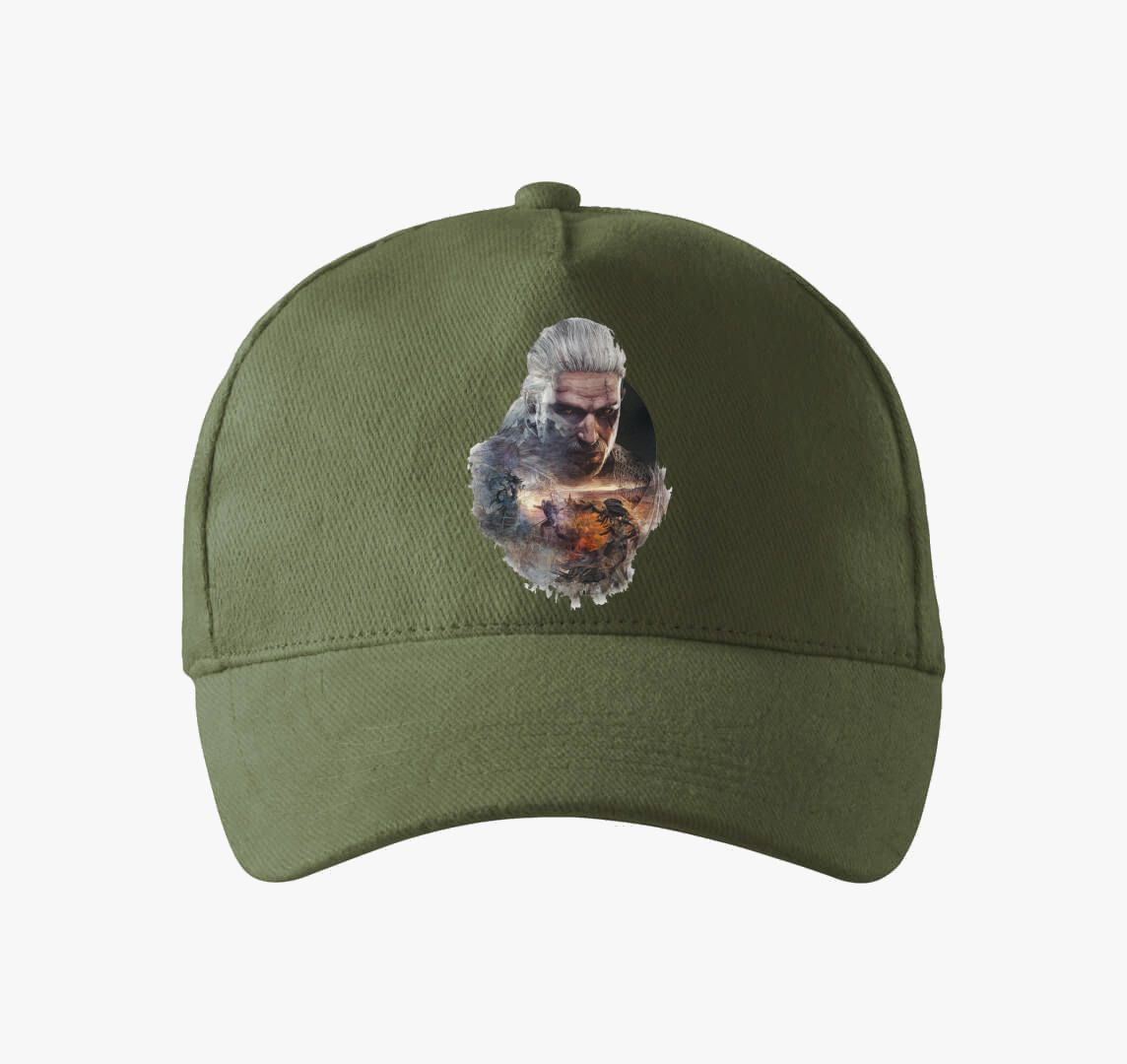 Witcher Art baseball sapka — Khaki