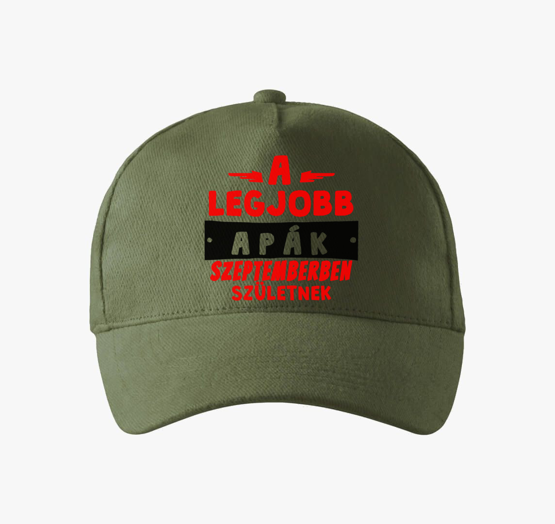 A legjobb Apák - válaszható hónap - születnek baseball sapka — Khaki
