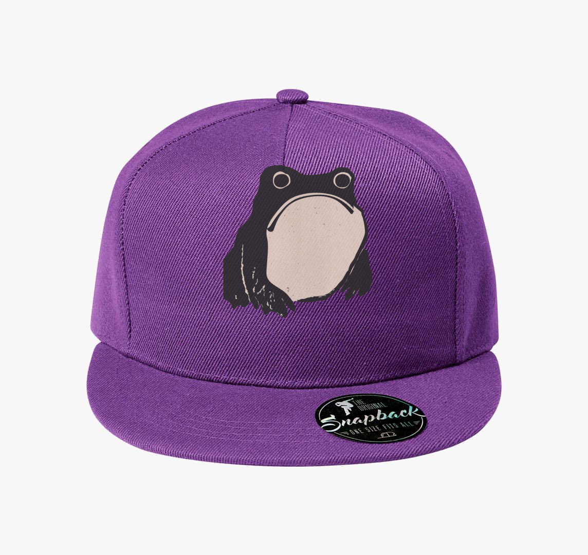 Sad frog vintage baseball sapka — Lila
