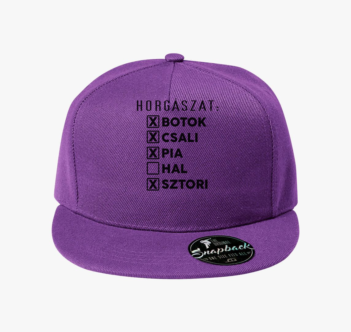 Horgász lista baseball sapka — Lila