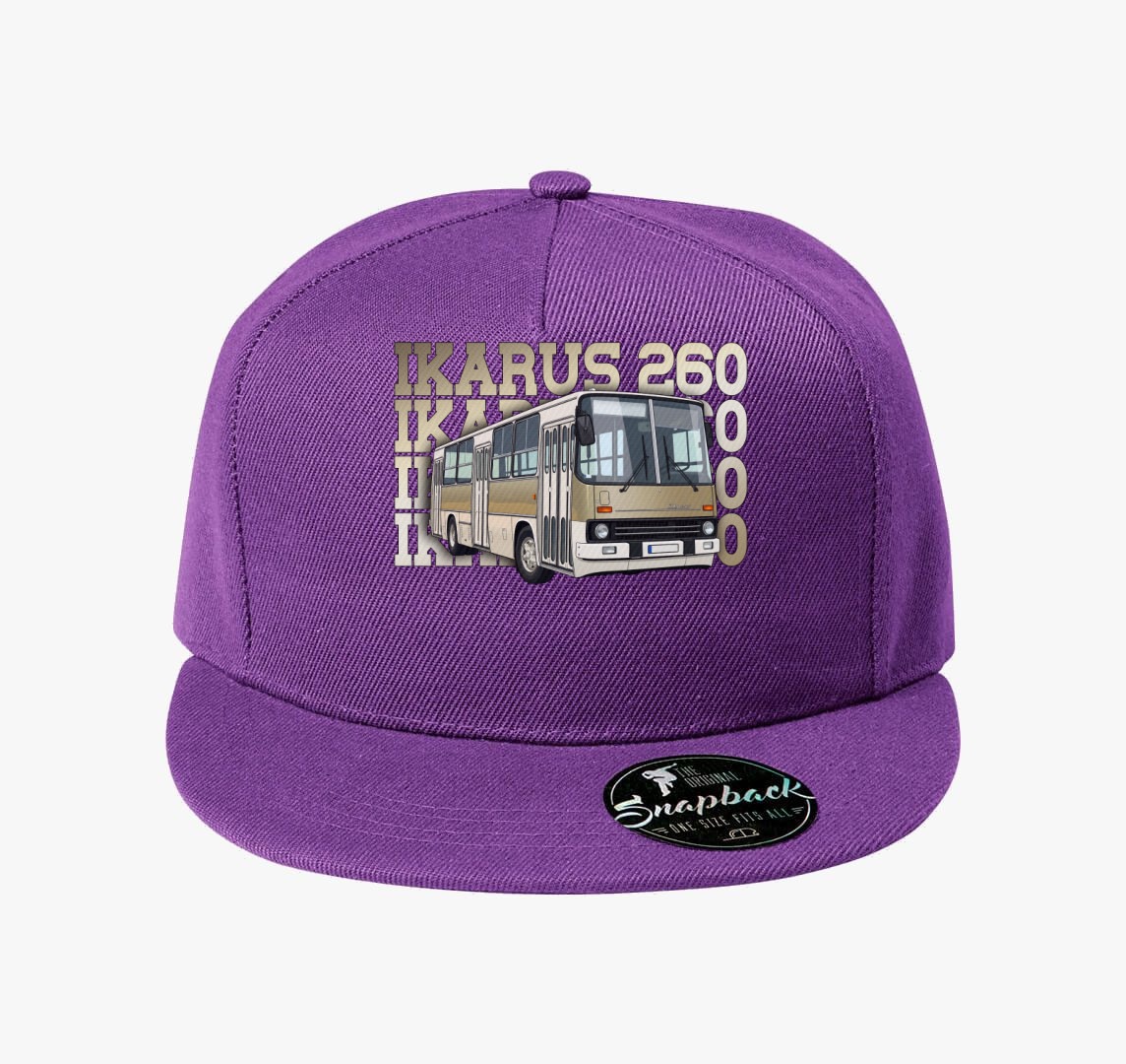 Ikarus 260 Busz 1 baseball sapka — Lila