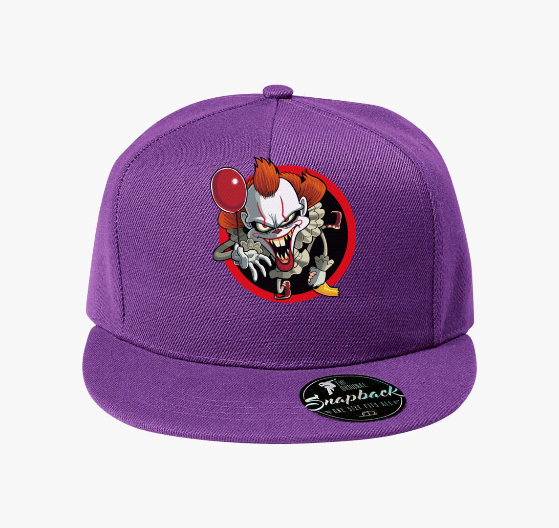 AZ Pennywise bohóc baseball sapka — Lila