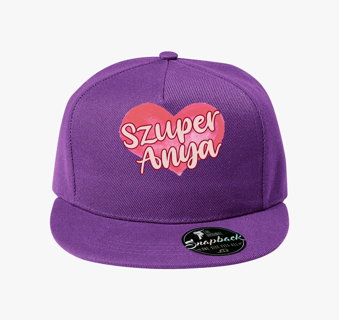 Anyák napi Szuper anya baseball sapka — Lila