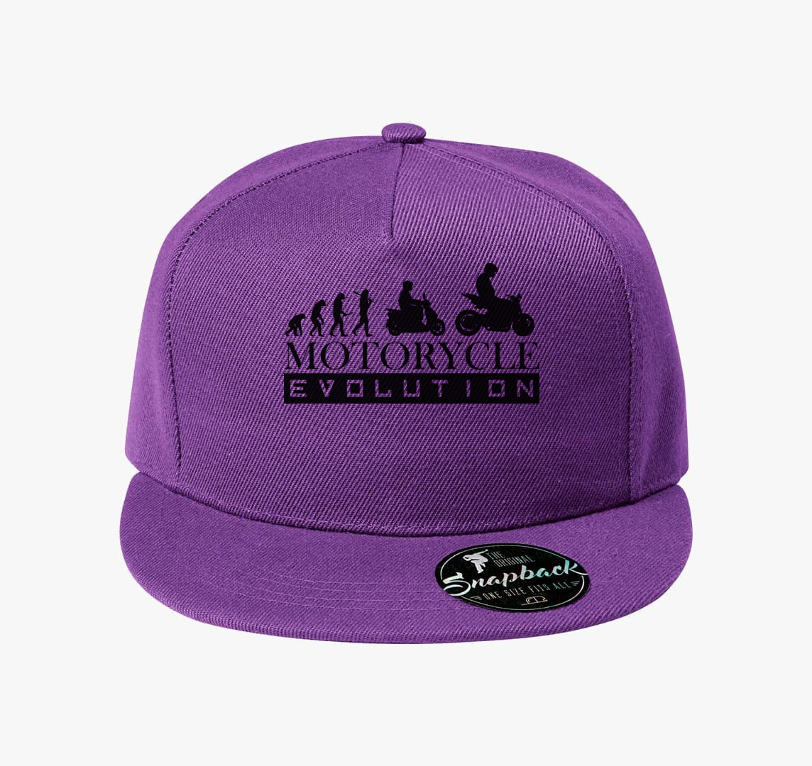 Motorcycle evolution baseball sapka — Lila