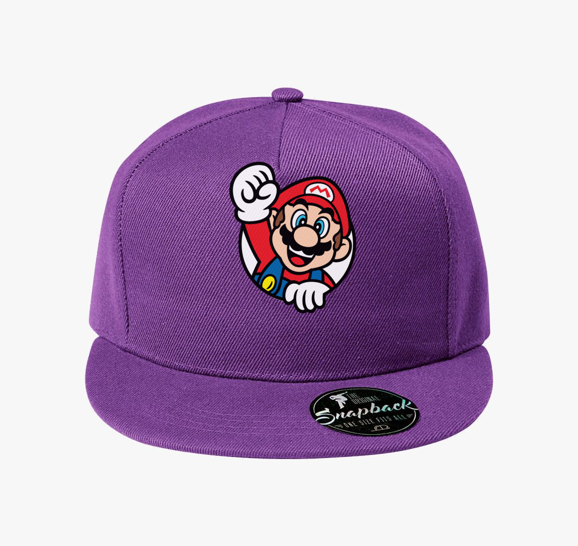 Supermario baseball sapka — Lila