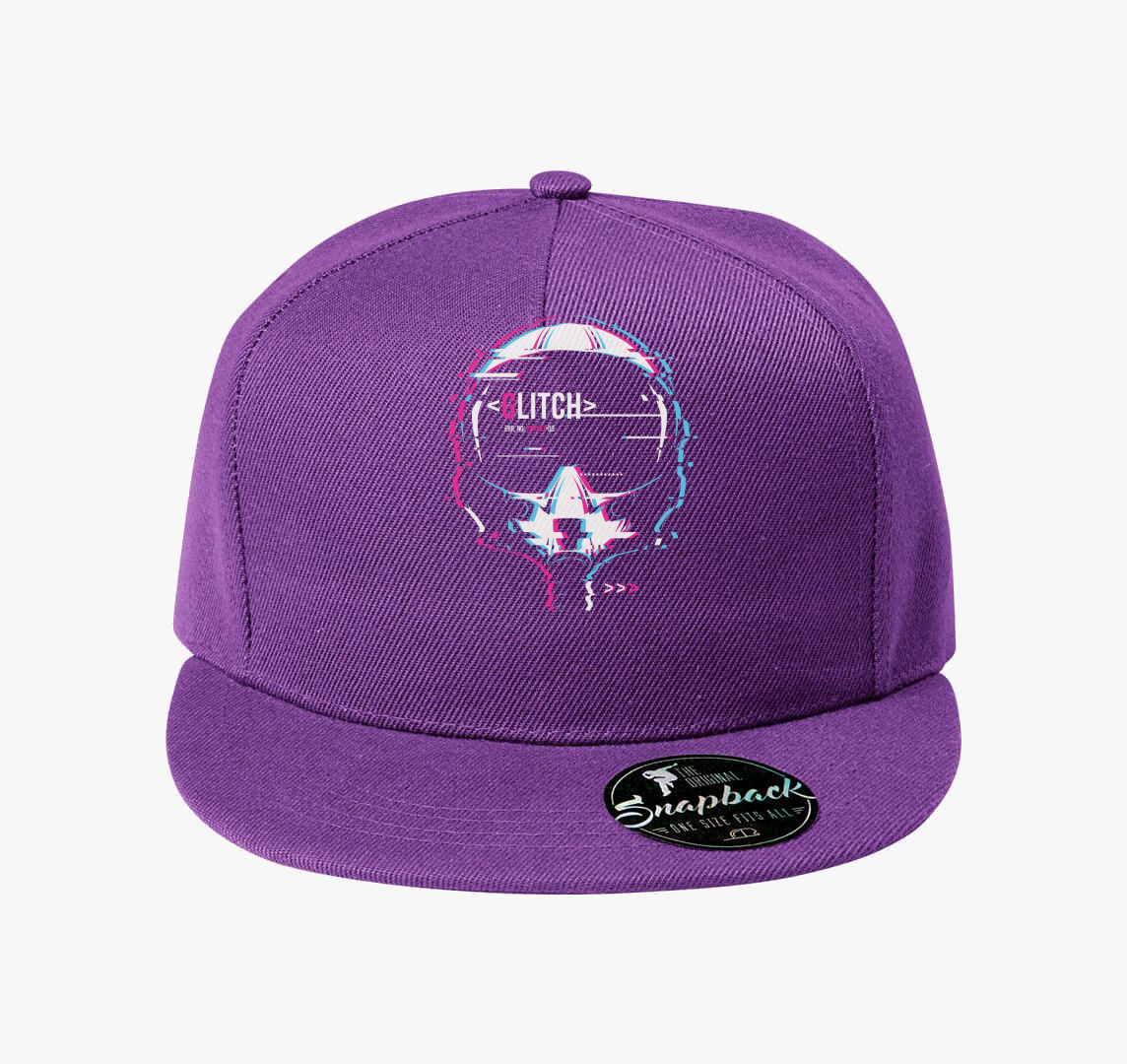 Pilóta glitch baseball sapka — Lila