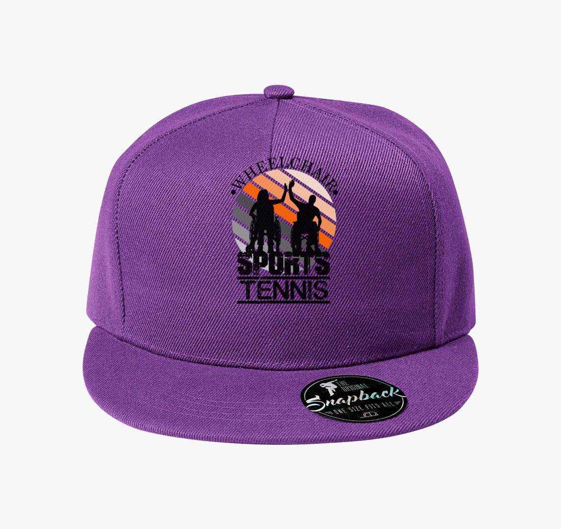 Kerekesszékben sport tennis baseball sapka — Lila