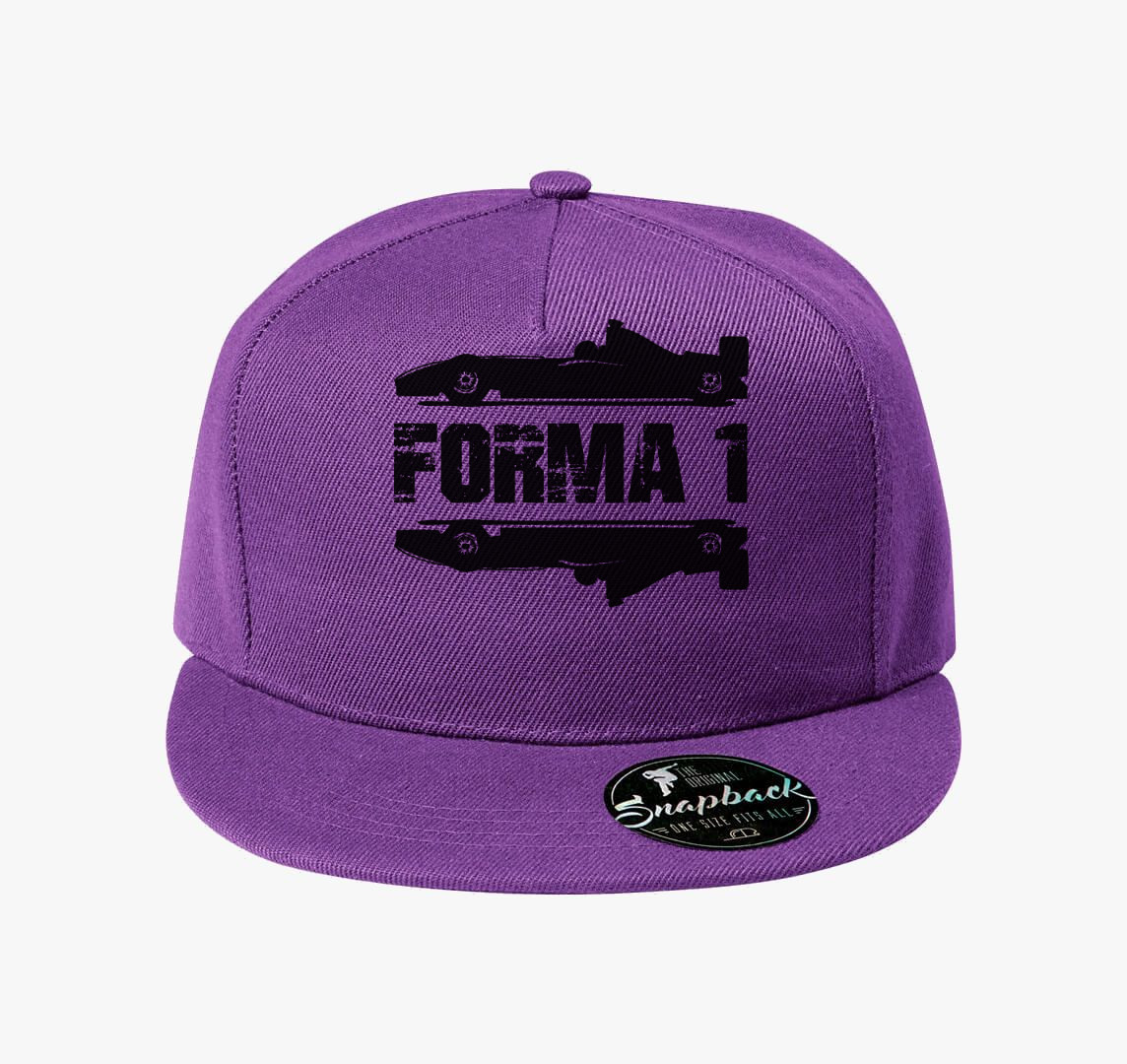 Forma 1 felirtaos baseball sapka — Lila