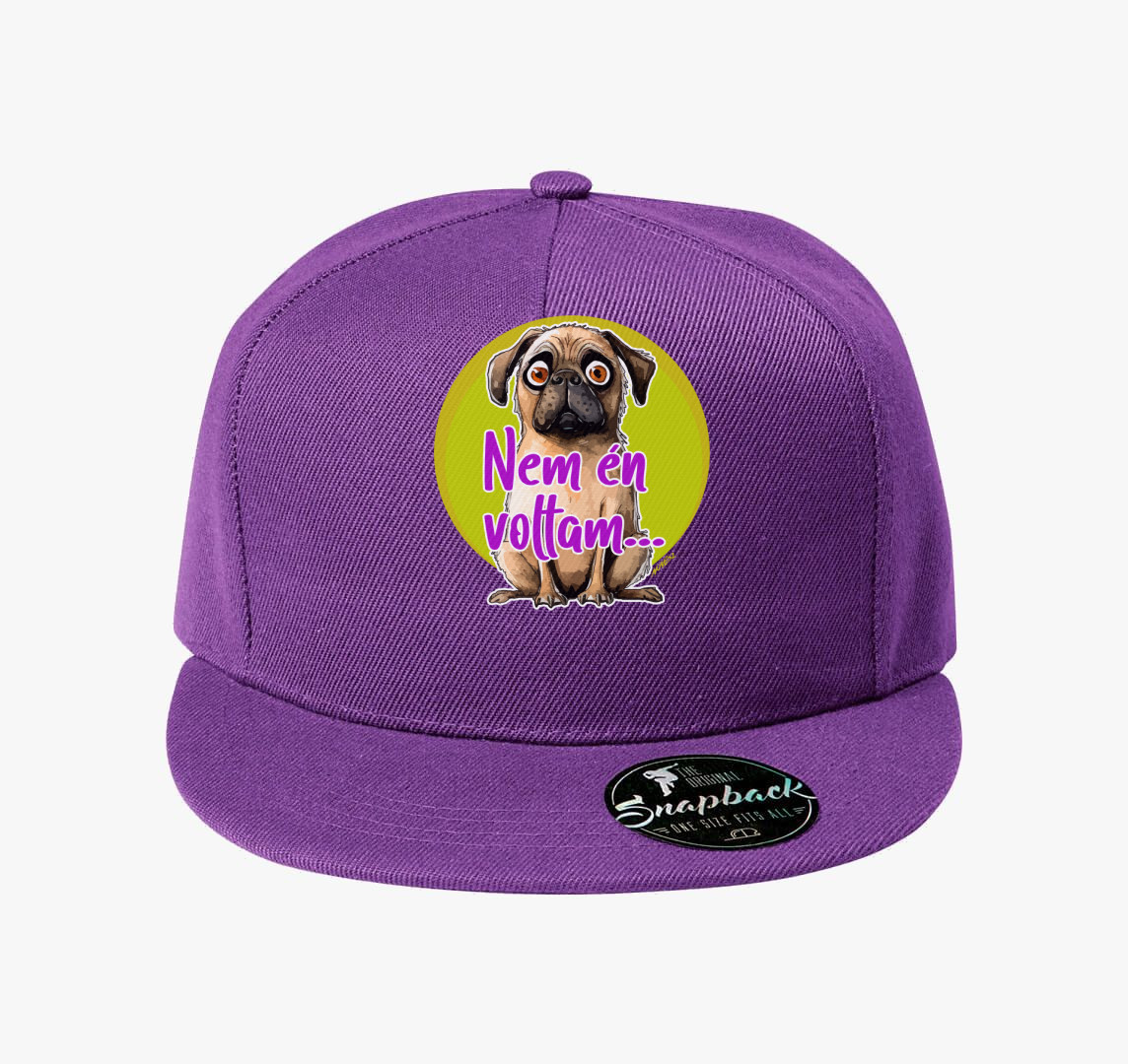 Mopsz kutya baseball sapka — Lila