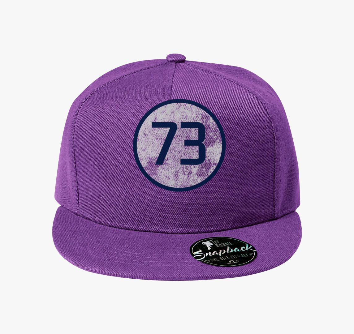 73 prím (Sheldon) kék baseball sapka — Lila