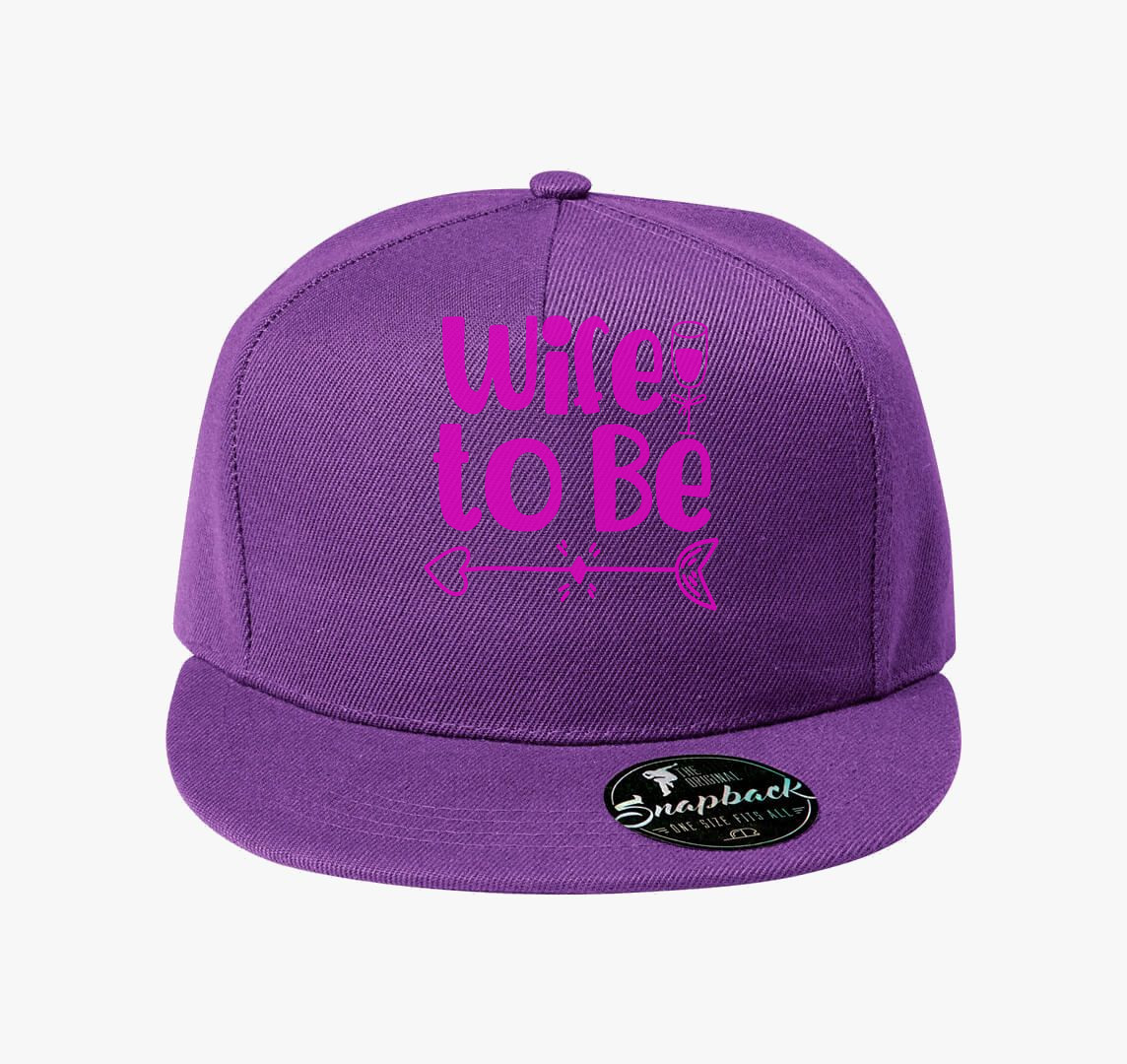Wife to be pink baseball sapka — Lila