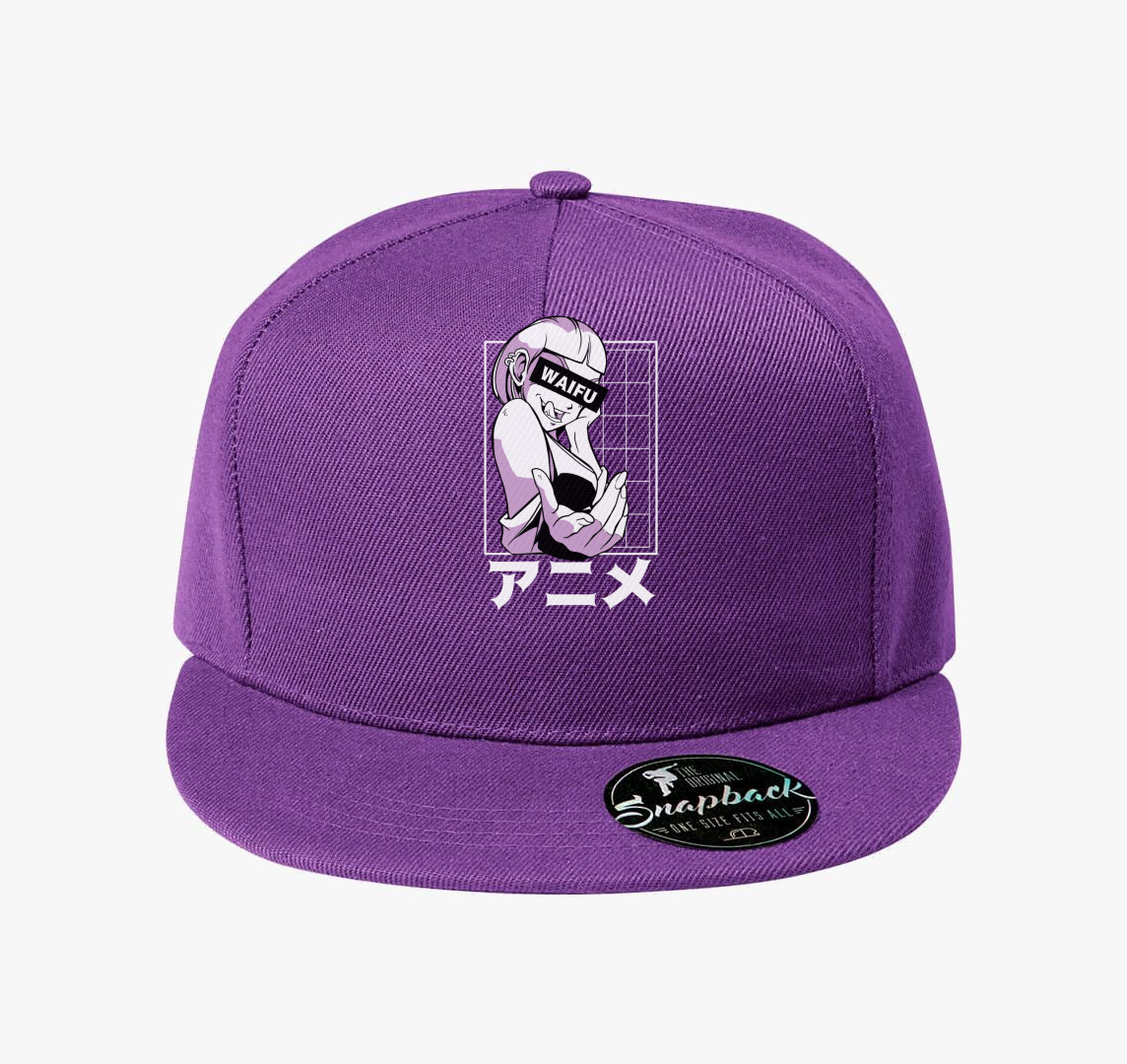 Waifu baseball sapka — Lila