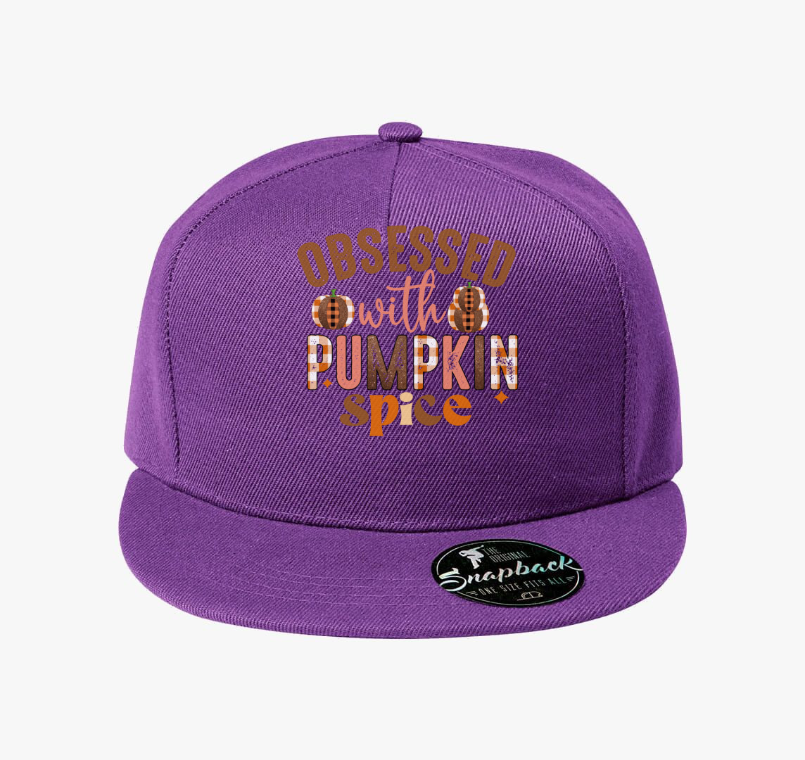 Obsessed pumpkin spice baseball sapka — Lila