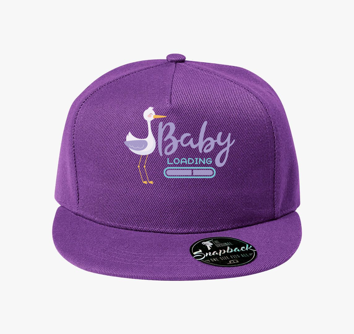 Baby loading gólyás baseball sapka — Lila