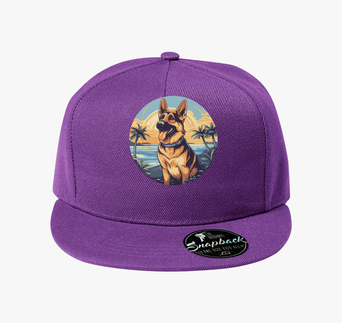 Németjuhász beach baseball sapka — Lila