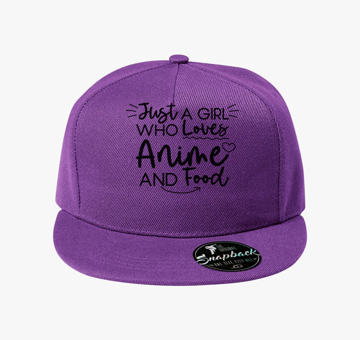 Anime food baseball sapka — Lila