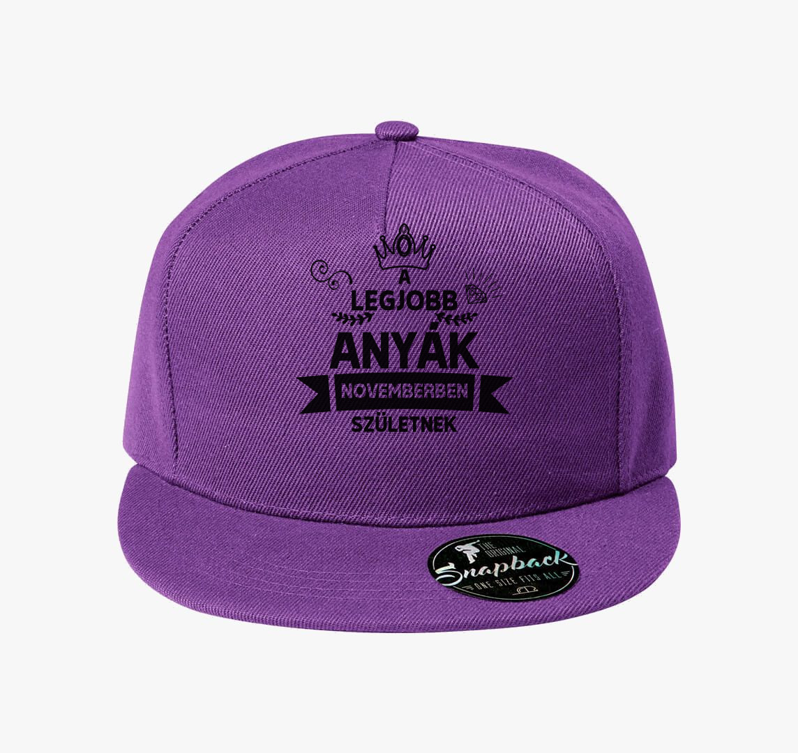 A legjobb anyák novemberben születnek baseball sapka — Lila