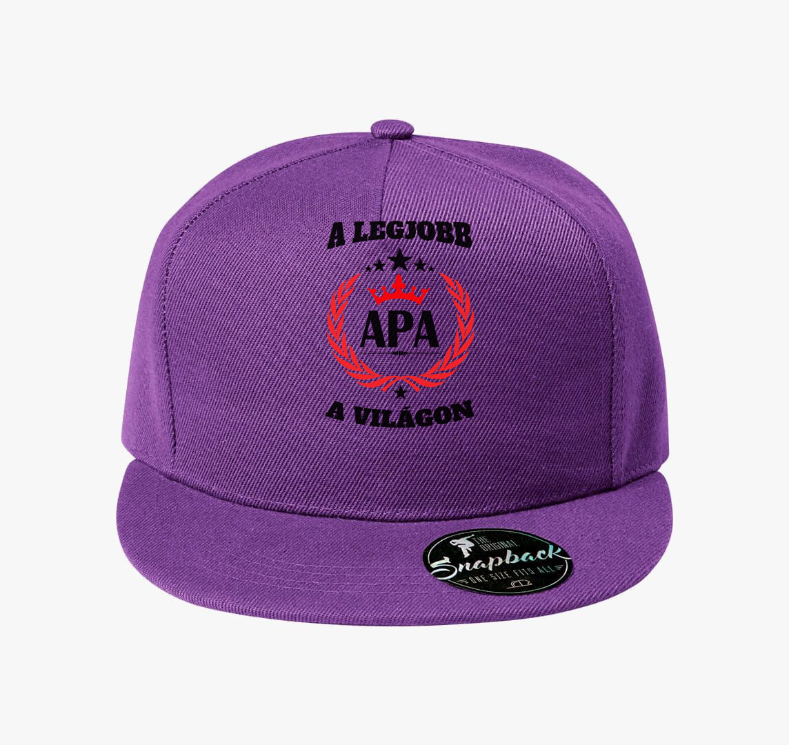 A legjobb apuka baseball sapka — Lila