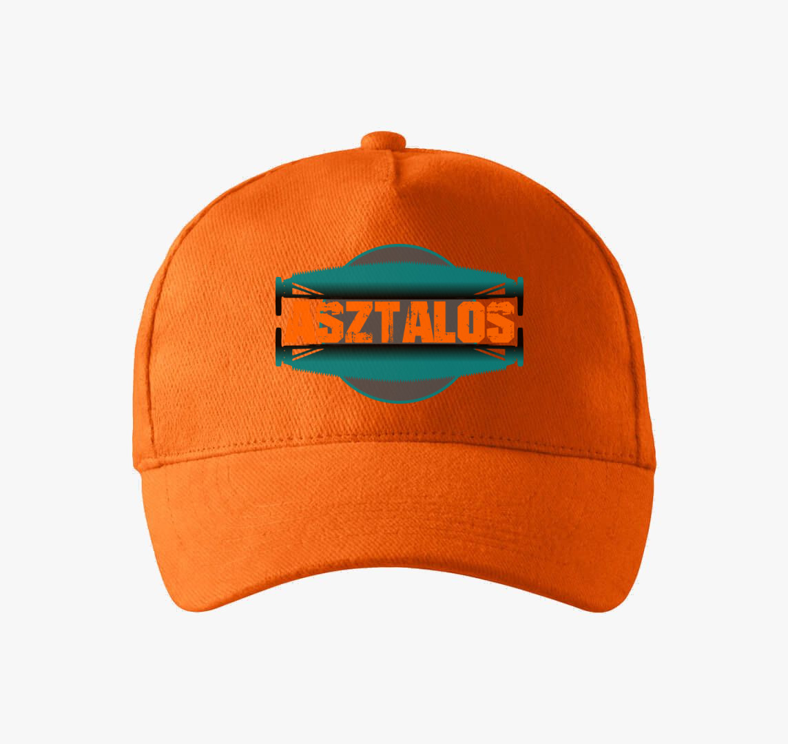 Asztalos mintás baseball sapka — Narancs