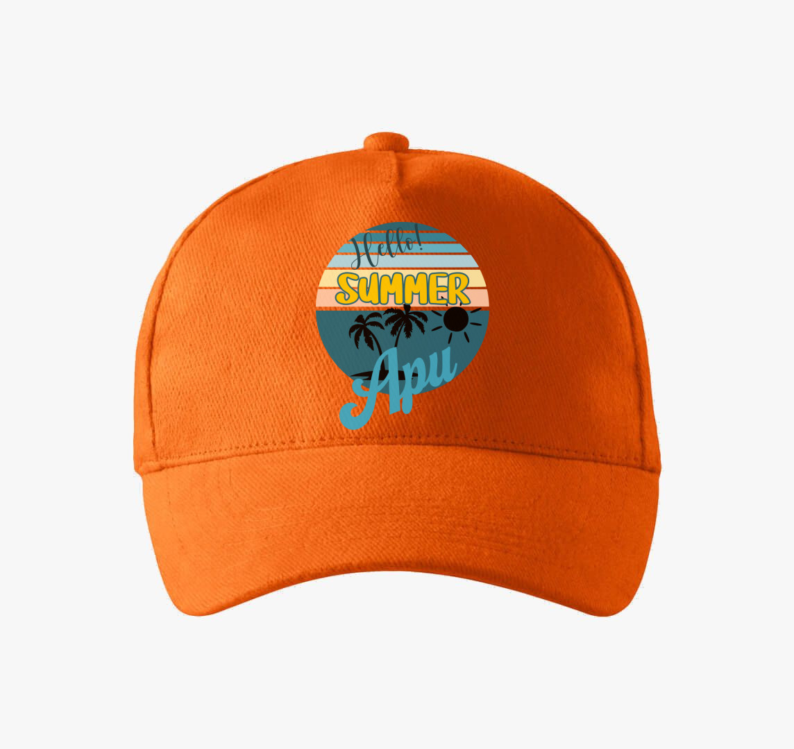 Hello Summer apu baseball sapka — Narancs